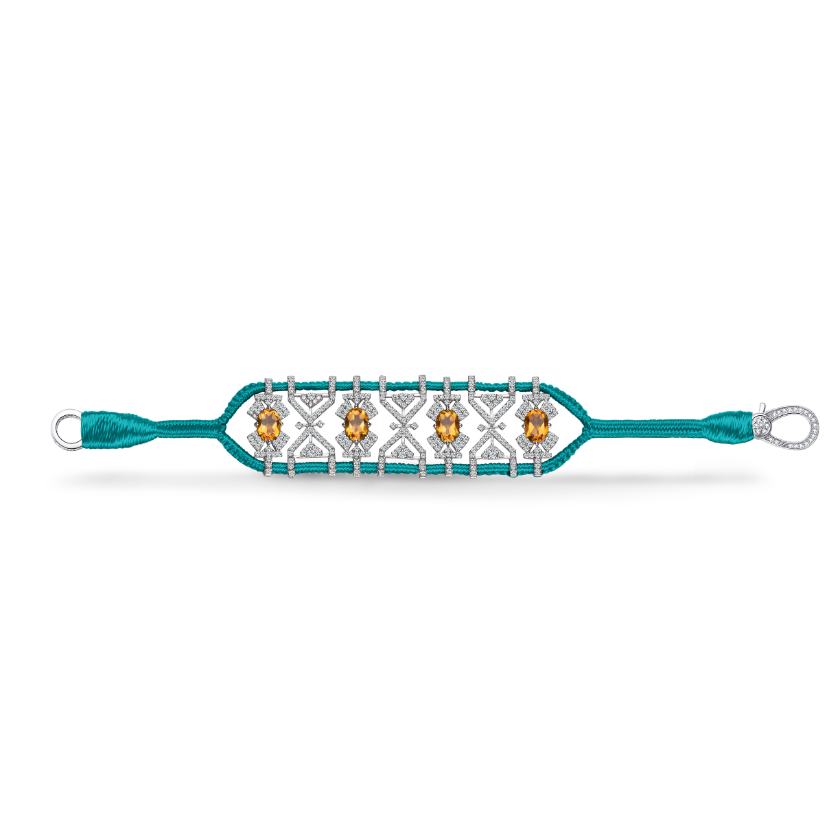 Bracelet Fortalezza Turquoise- Citrines