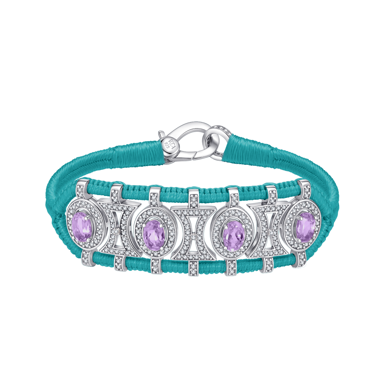 Olinda turquoise bracelet - Amethysts
