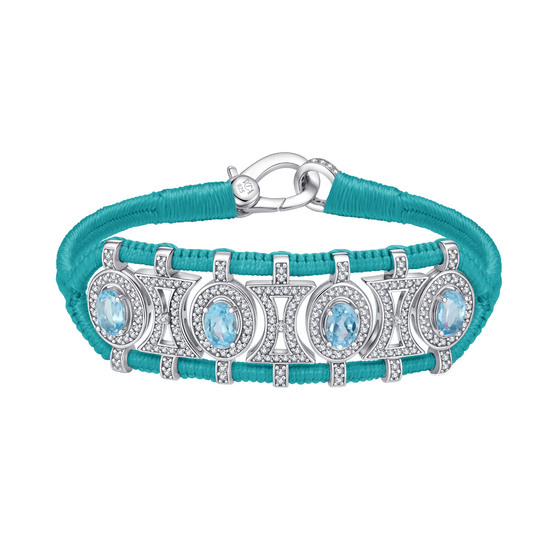 Bracelet Olinda turquoise - Topazes