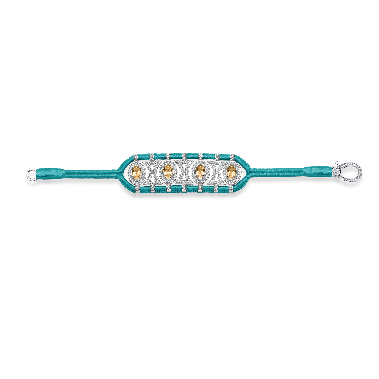 Olinda turquoise bracelet - Citrines