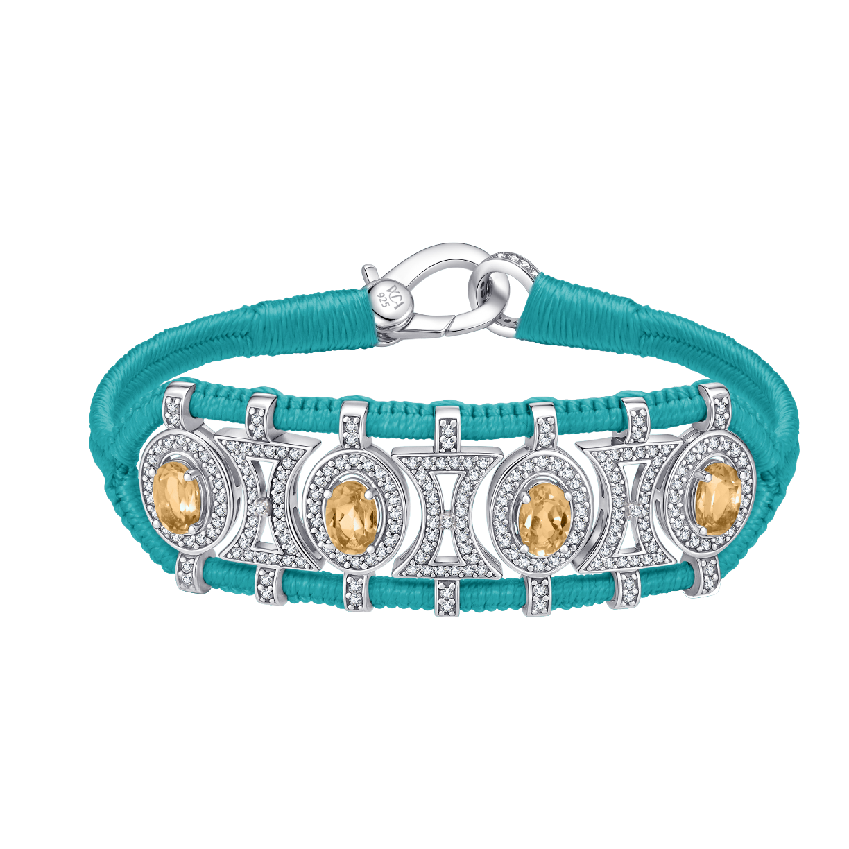 Olinda turquoise bracelet - Citrines