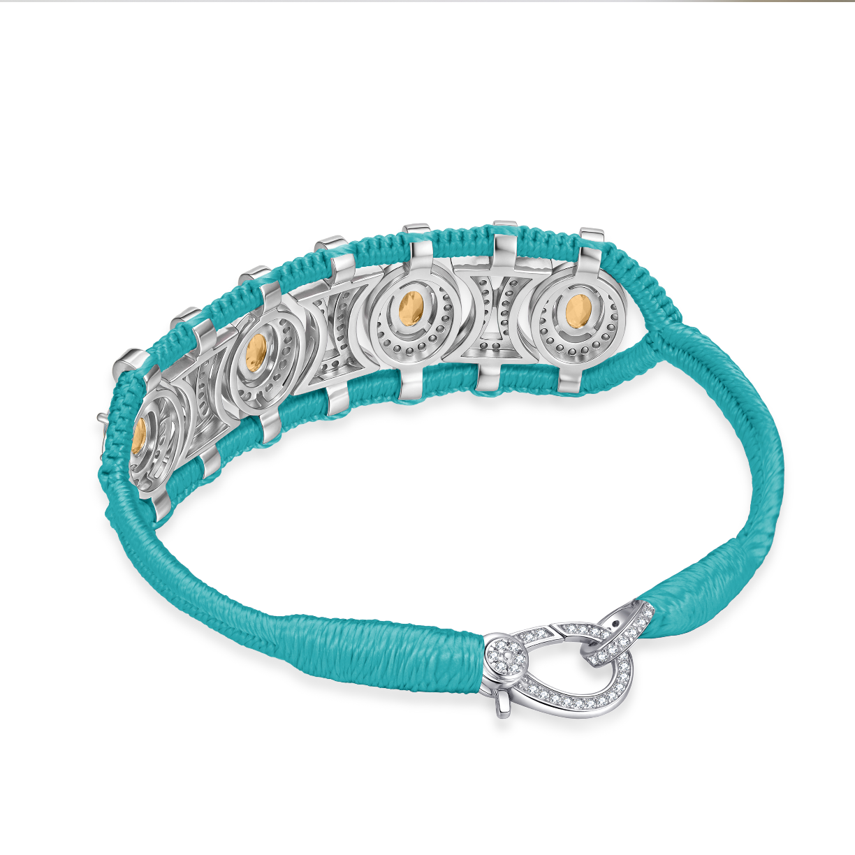 Olinda turquoise bracelet - Citrines