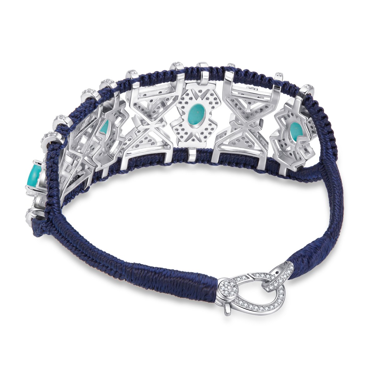 Bracelet Fortalezza Navy - Turquoises