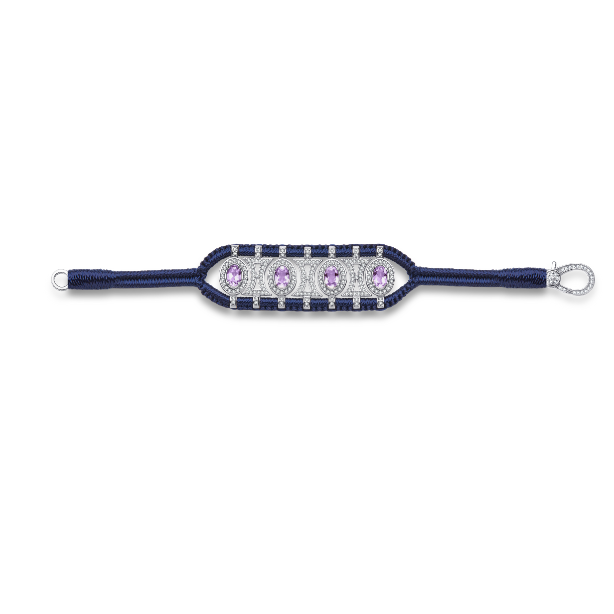 Bracelet Olinda navy - Améthystes