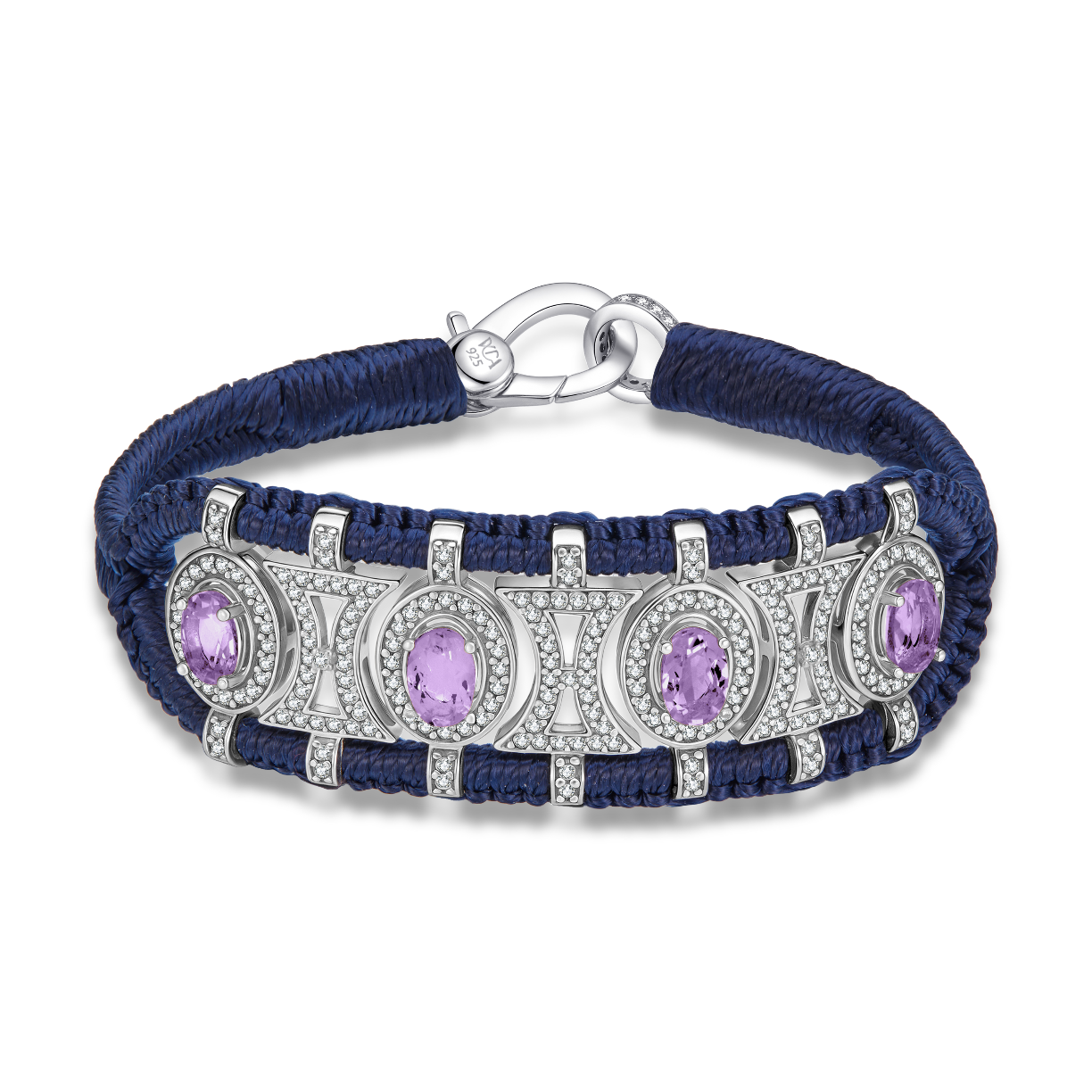 Bracelet Olinda navy - Améthystes