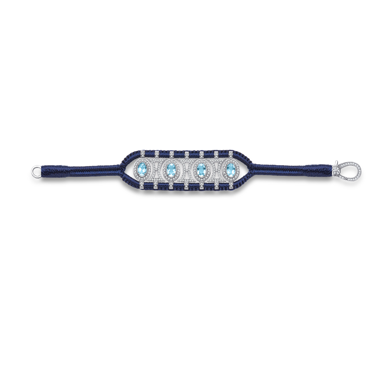 Olinda navy bracelet - Topazes