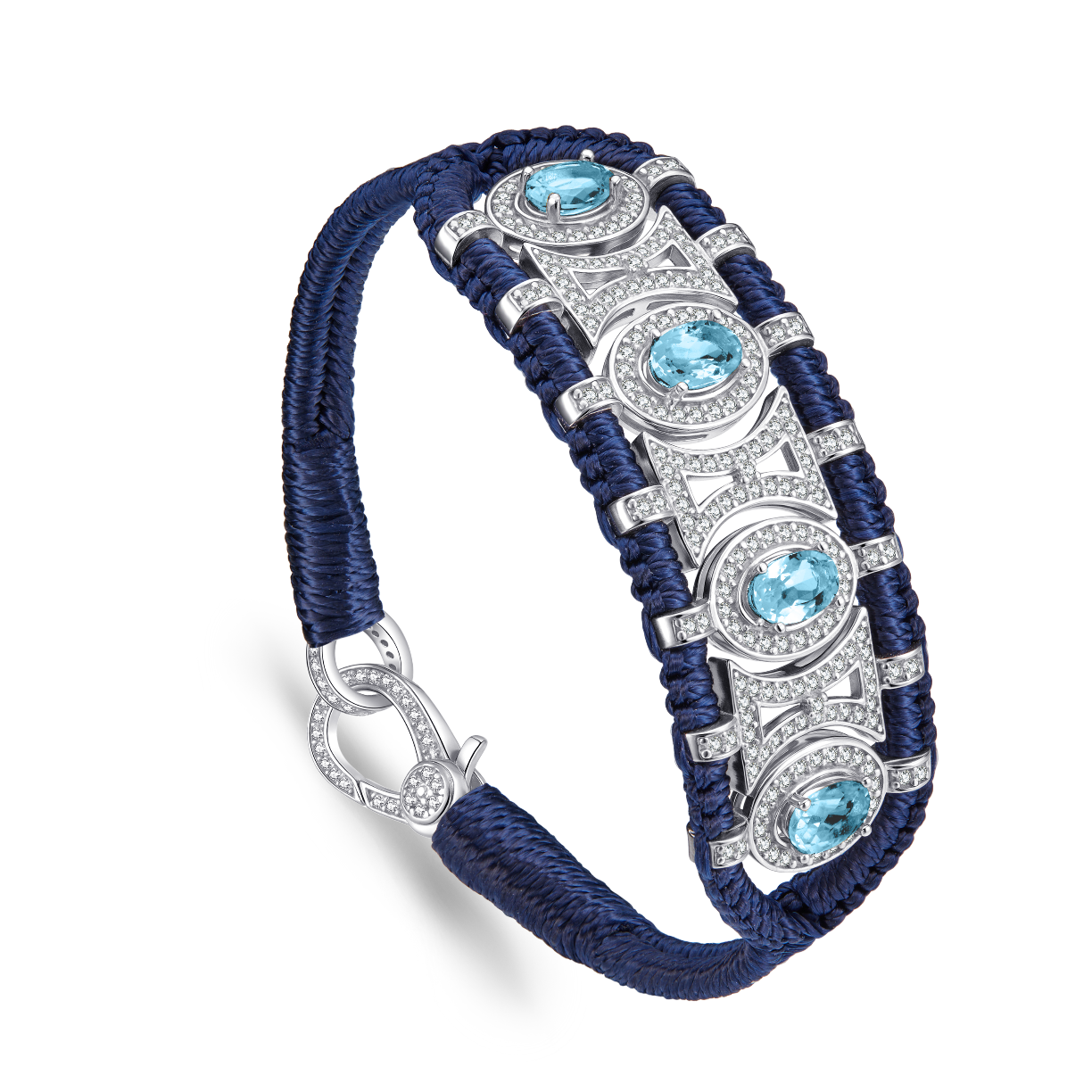 Olinda navy bracelet - Topazes