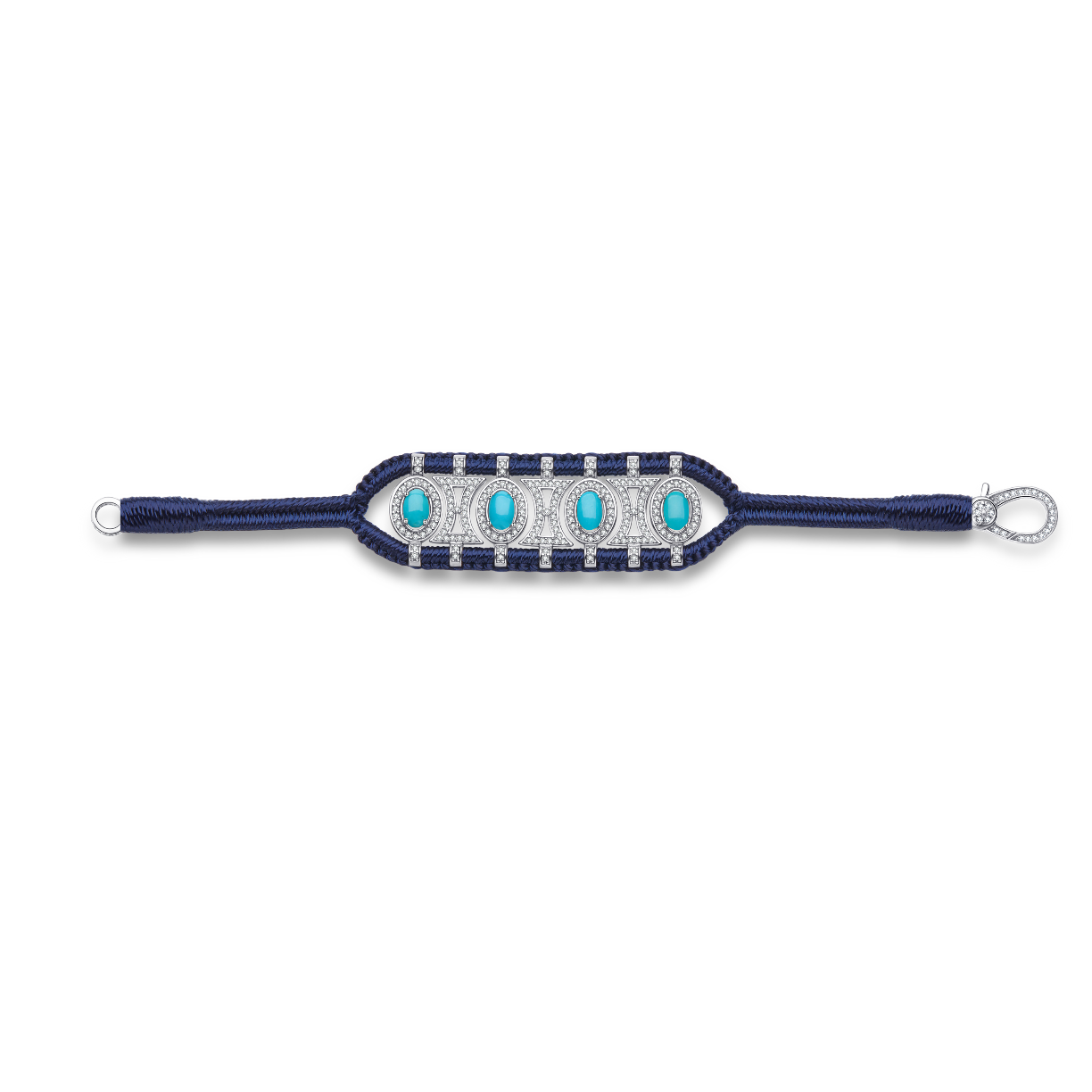 Bracelet Olinda navy - turquoises
