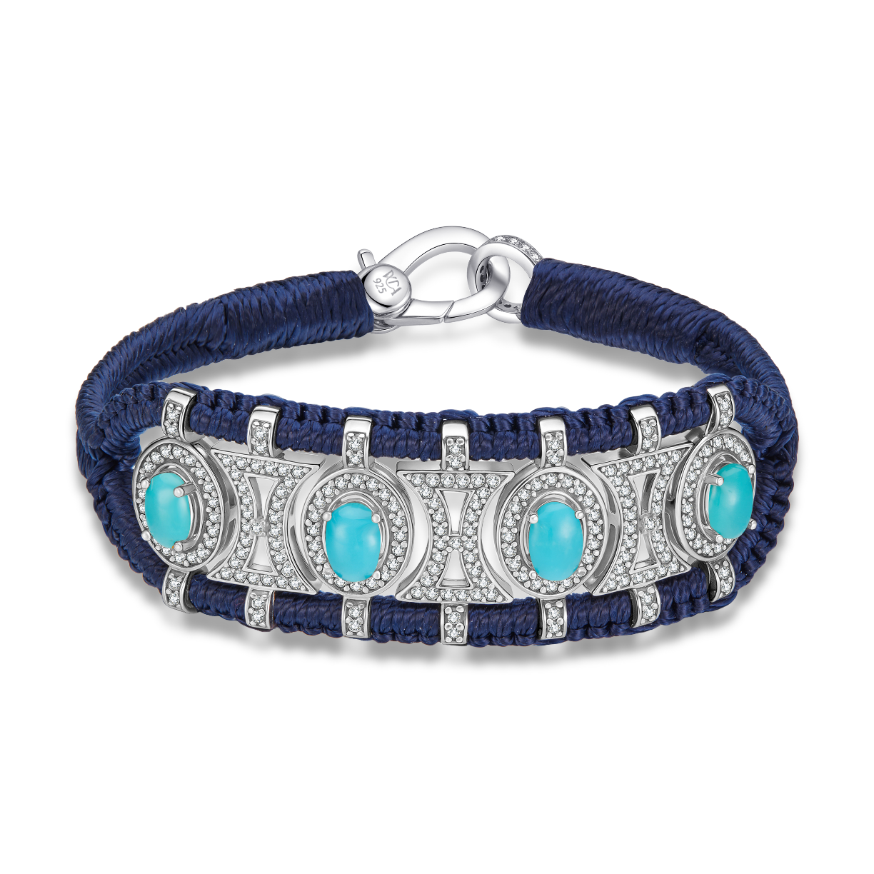 Bracelet Olinda navy - turquoises