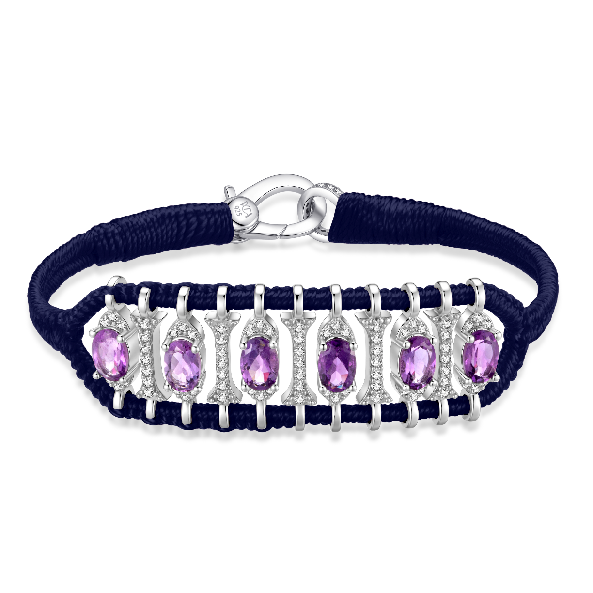 Bracelet Teresina Navy - améthystes