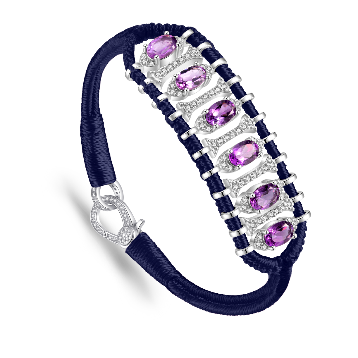Bracelet Teresina Navy - améthystes
