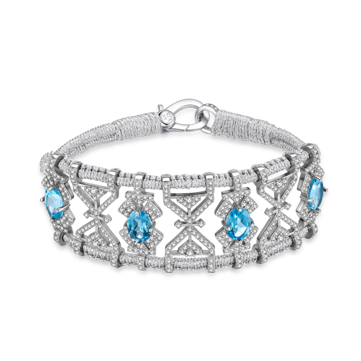 Bracelet Fortalezza silver - Topazes