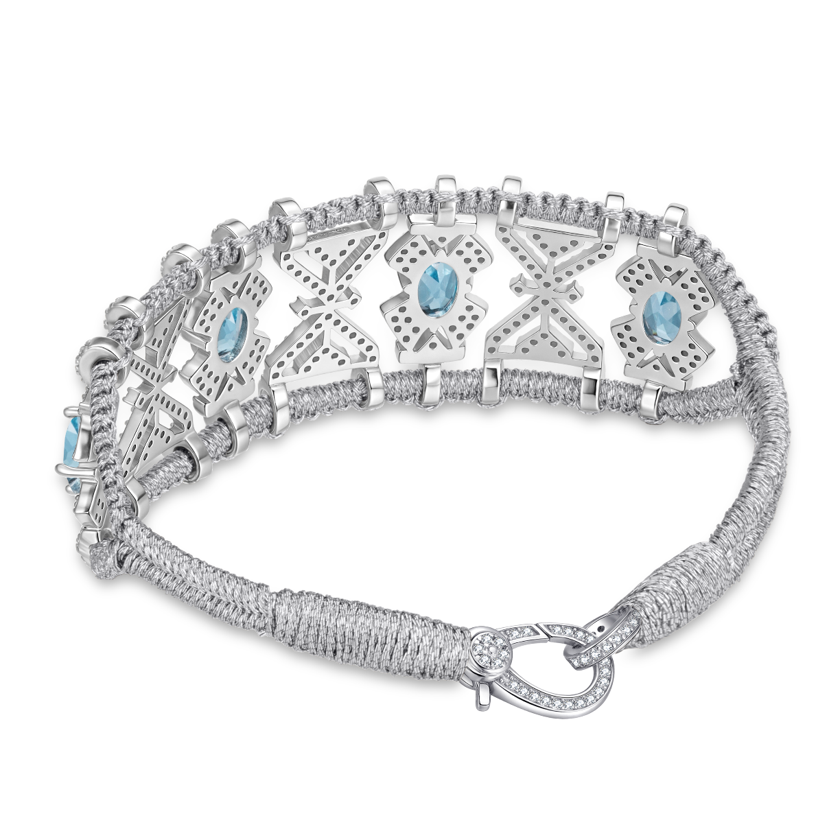 Bracelet Fortalezza silver - Topazes