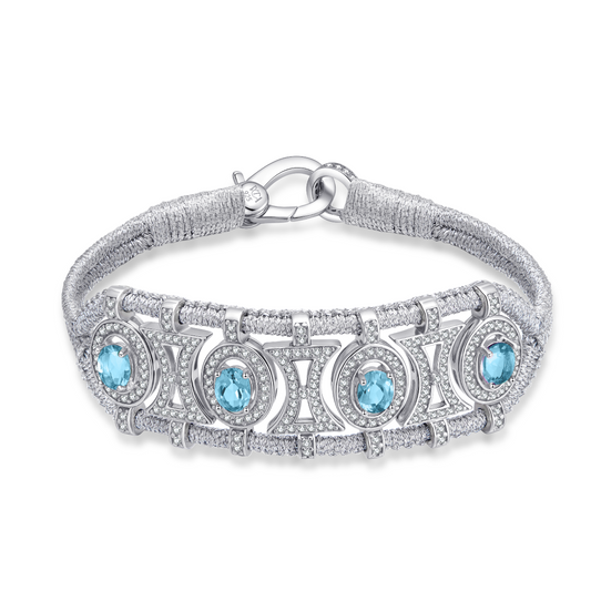 Bracelet Olinda silver - Topazes