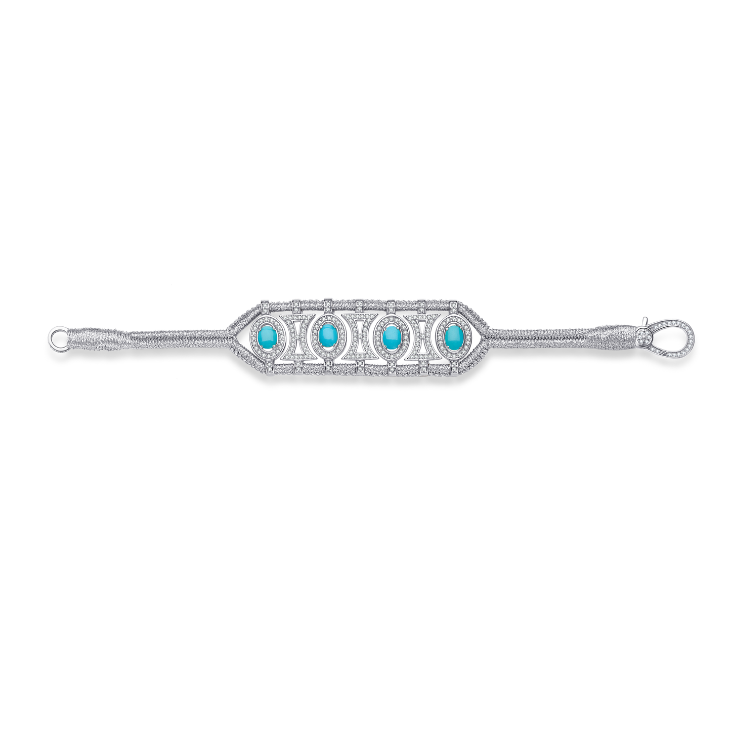 Bracelet Olinda Silver - Turquoises