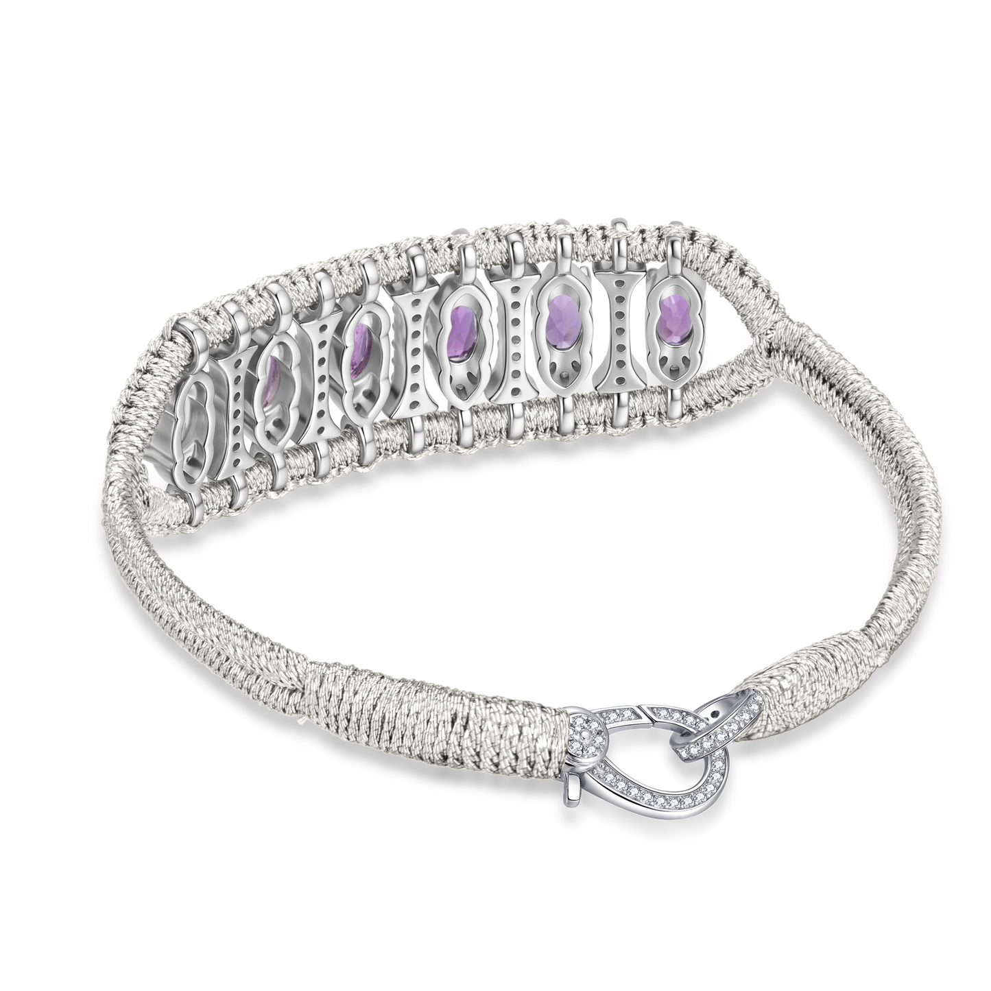 Teresina Silver bracelet - Amethyst
