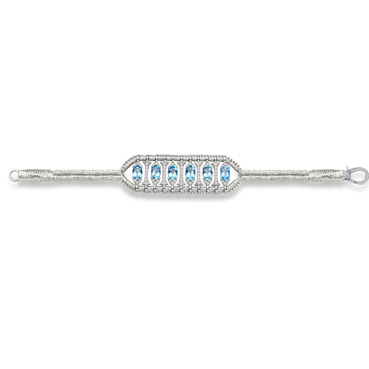 Teresina silver bracelet - Topaz