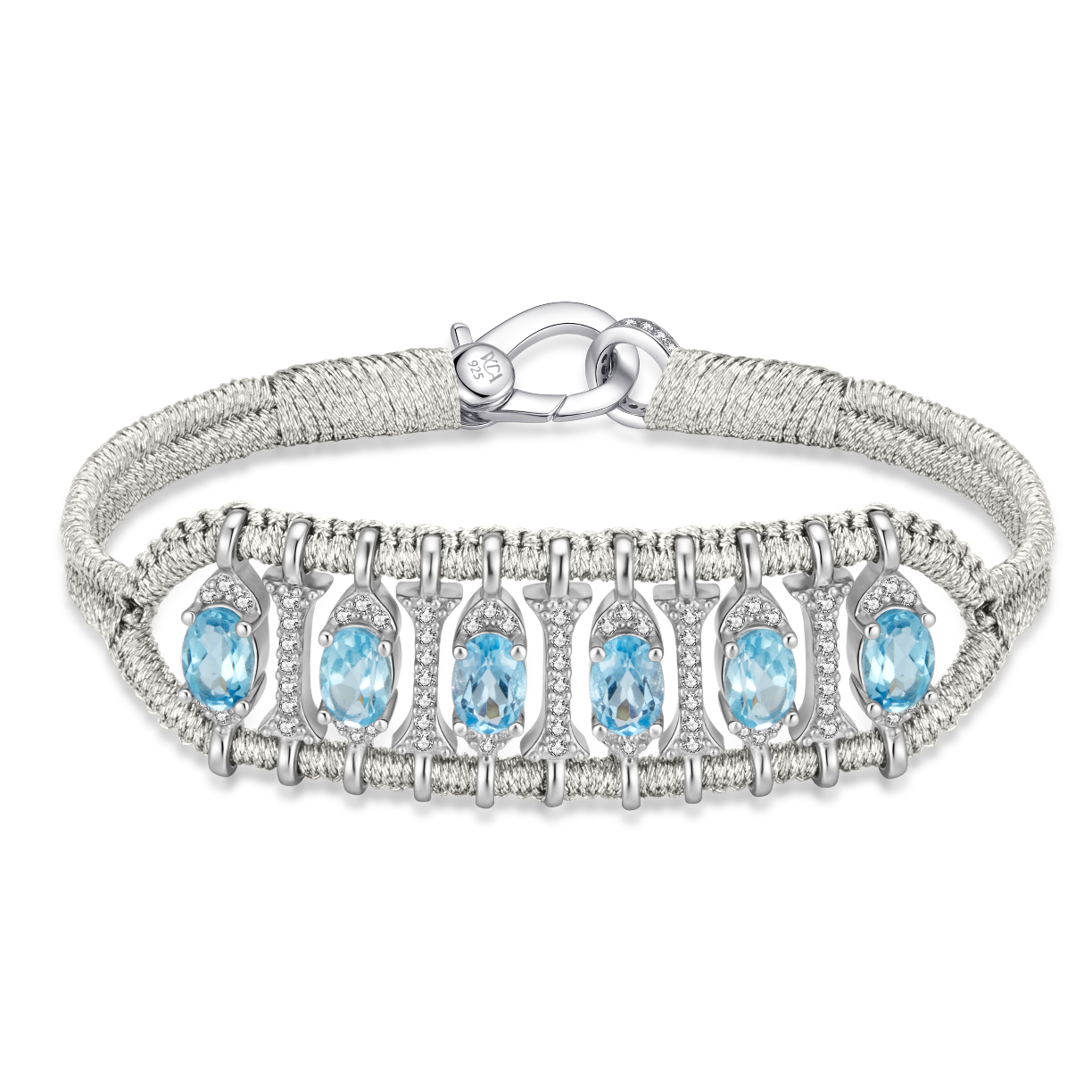 Teresina silver bracelet - Topaz