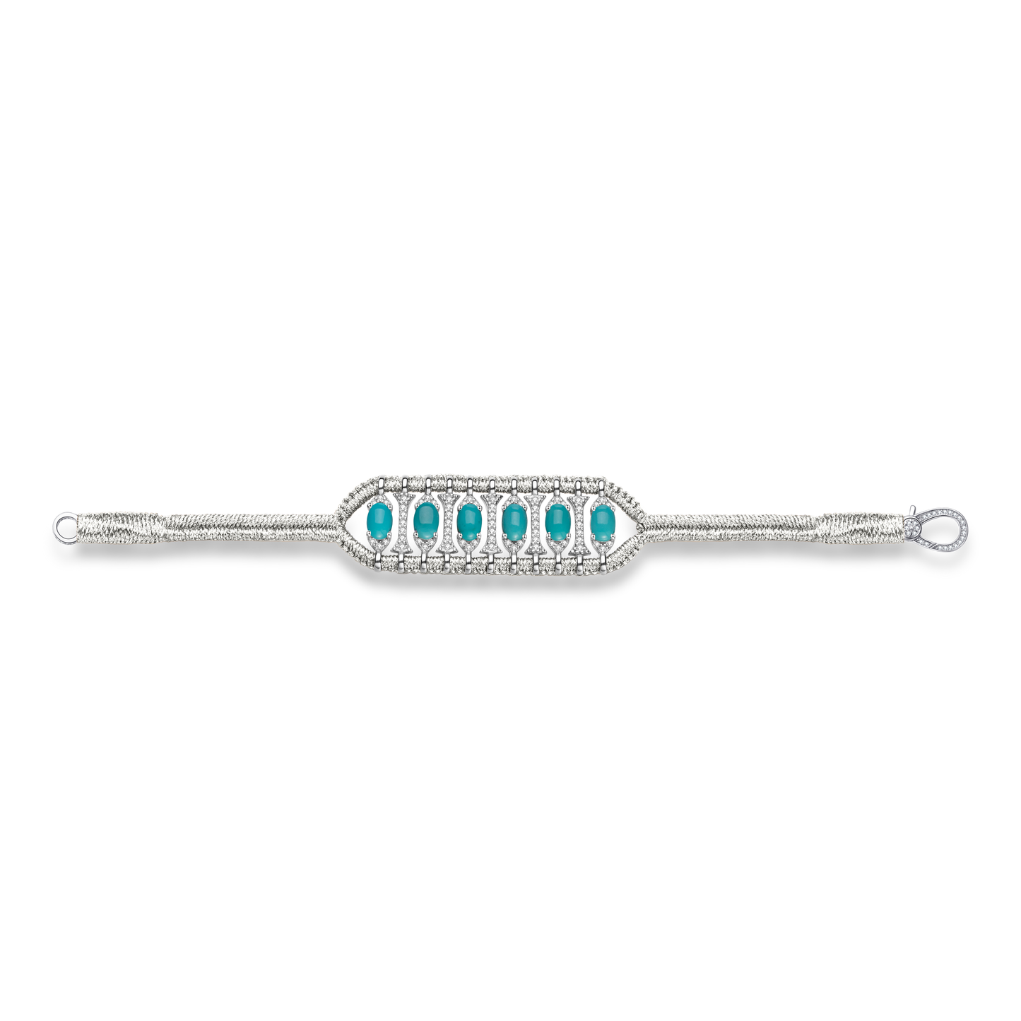 Bracelet Teresina silver - Turquoises