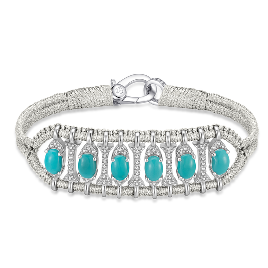 Bracelet Teresina silver - Turquoises