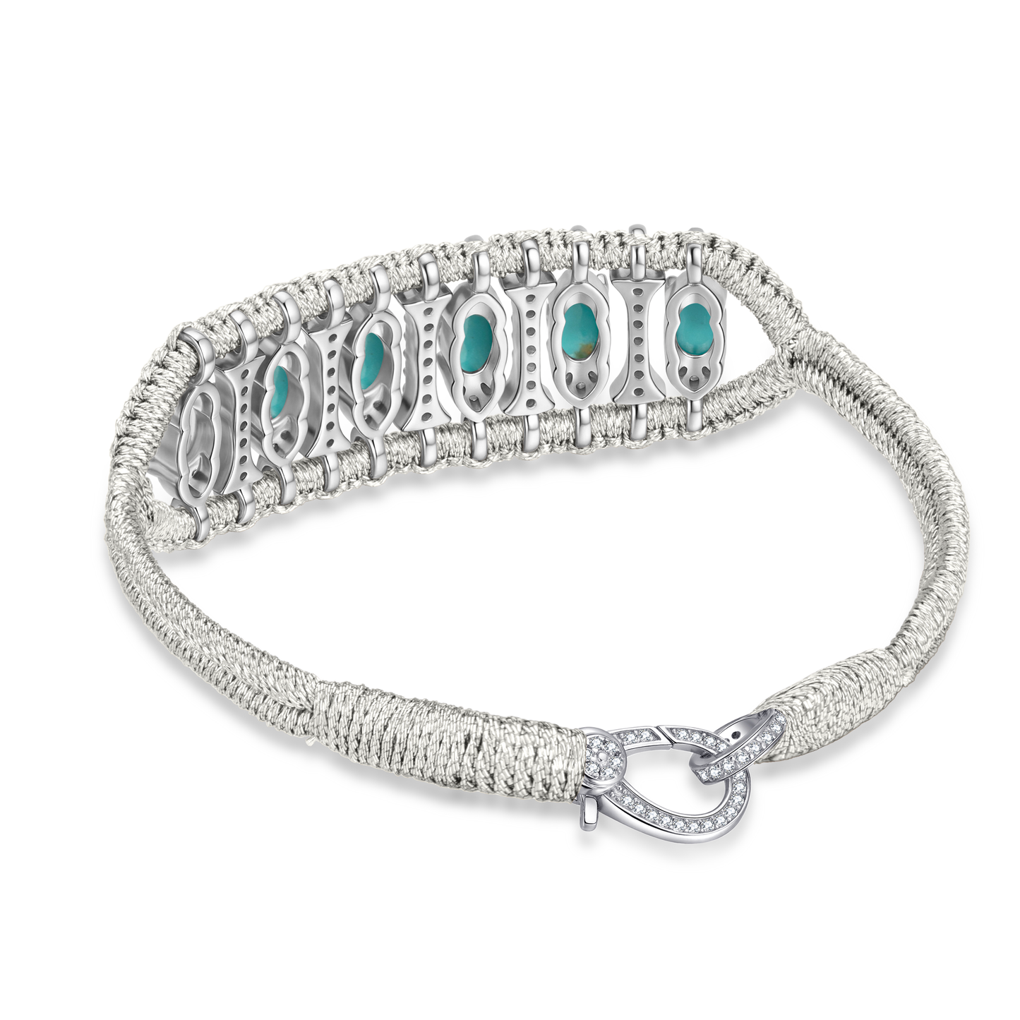 Bracelet Teresina silver - Turquoises
