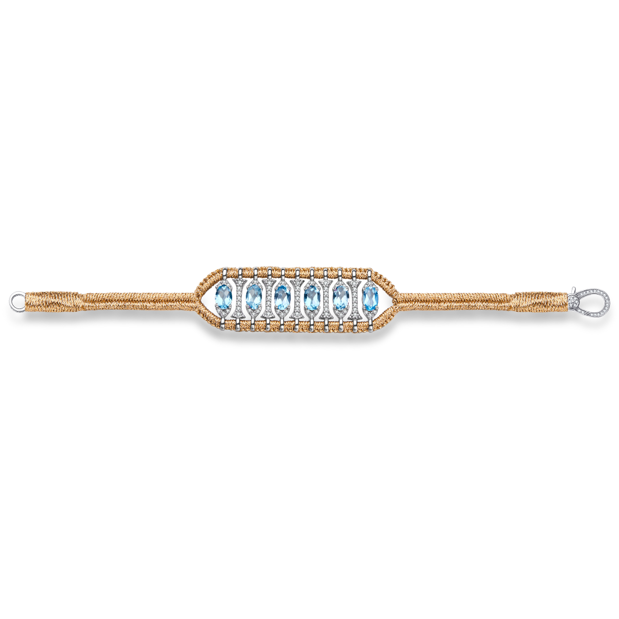 Bracelet Teresina Brass - topazes