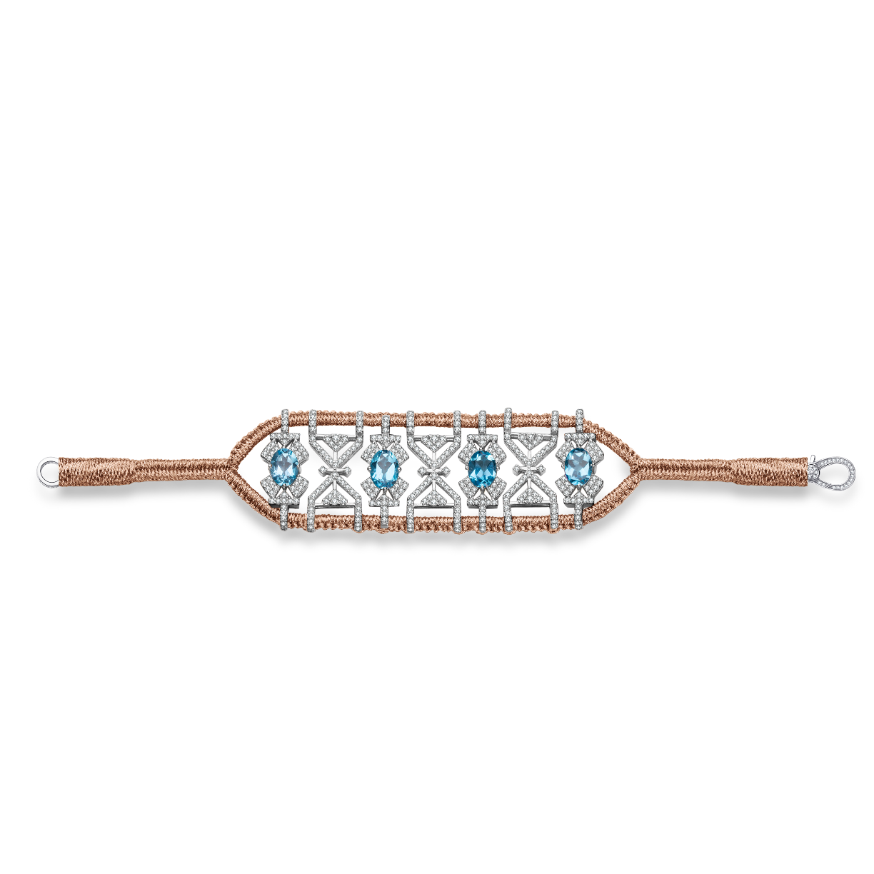 Bracelet Fortalezza rose gold - Topazes
