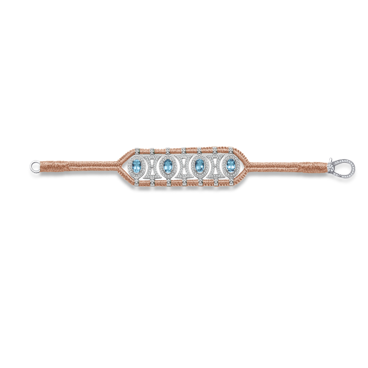Bracelet Olinda rose gold - Topazes