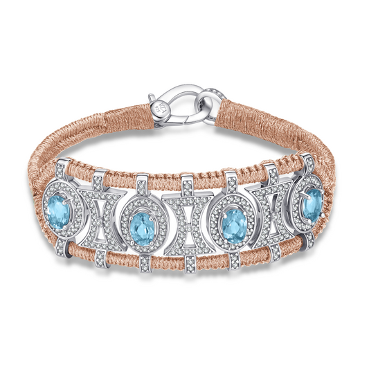 Bracelet Olinda rose gold - Topazes
