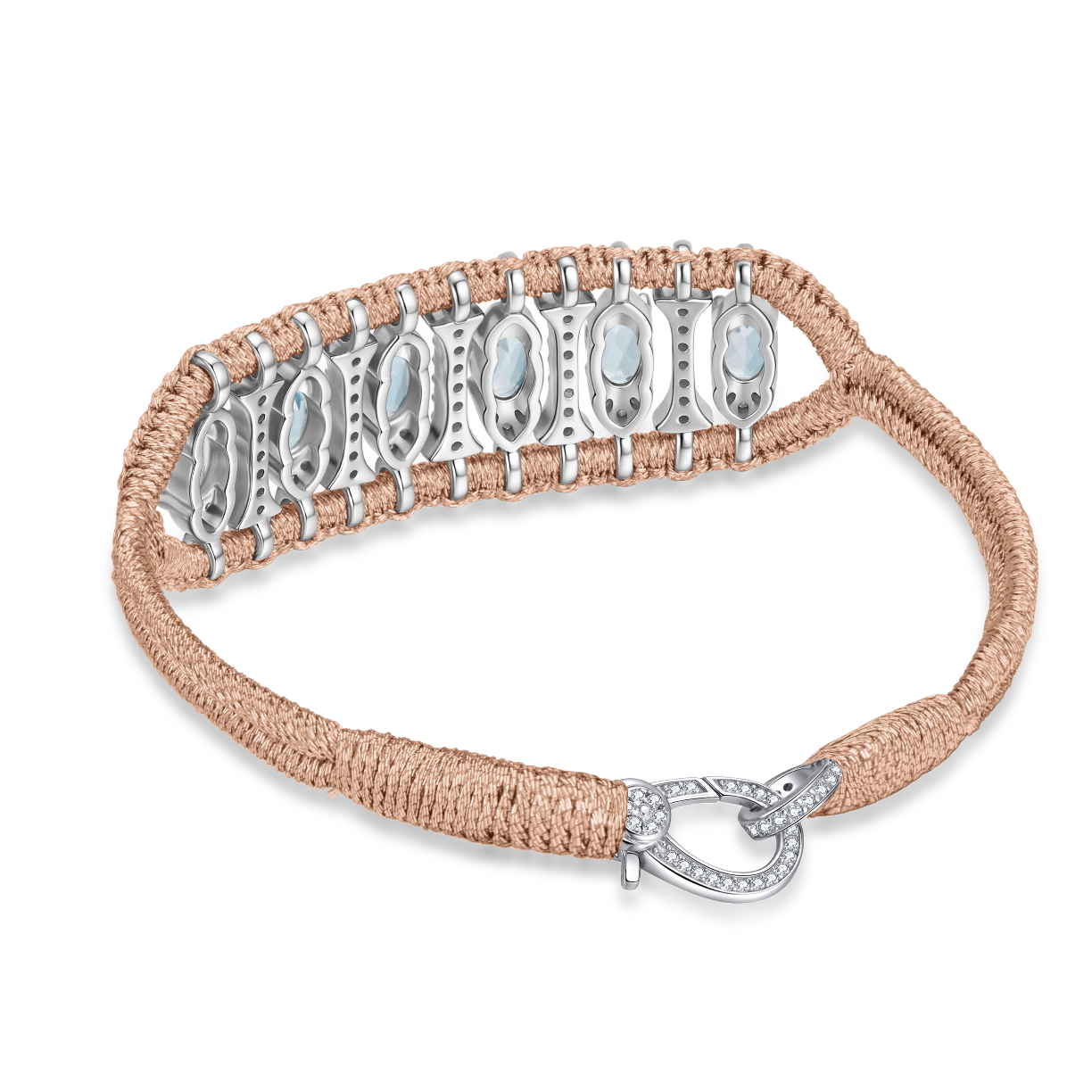 Teresina pink gold bracelet - Topaz