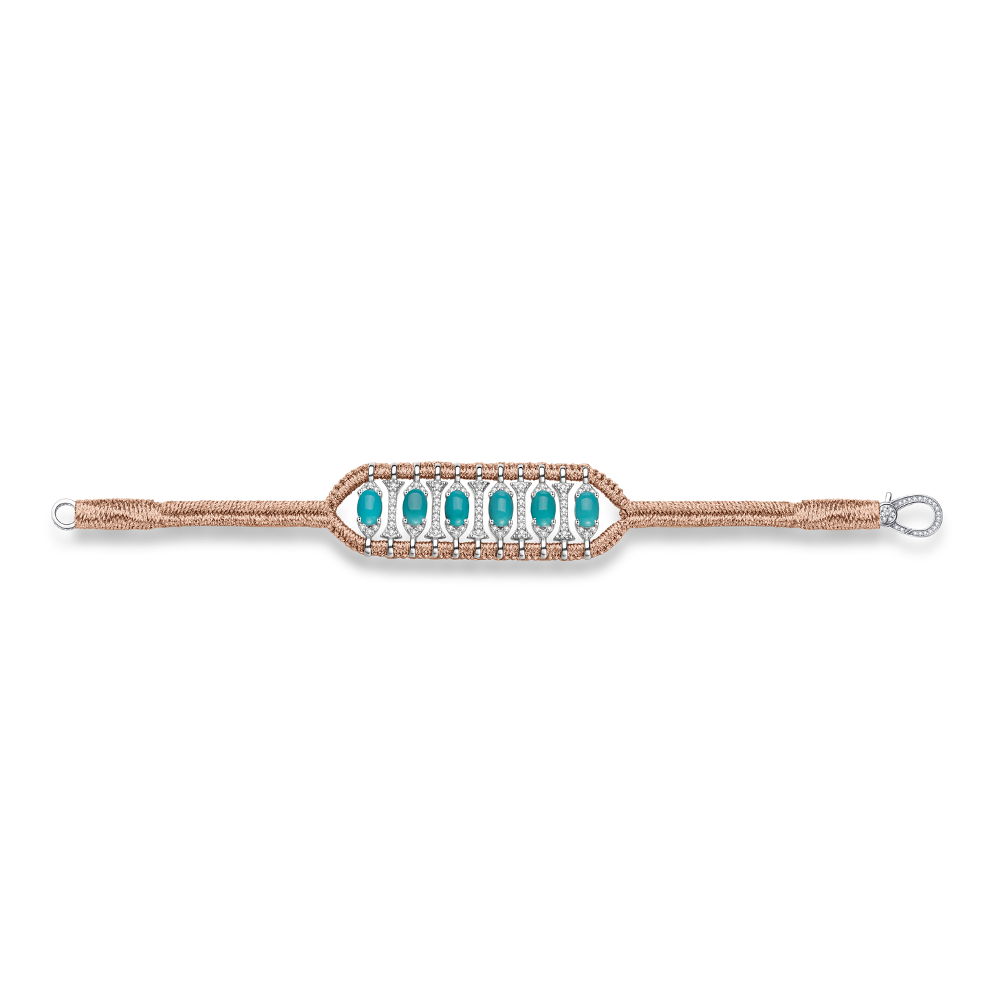 Bracelet Teresina rose gold - Turquoises