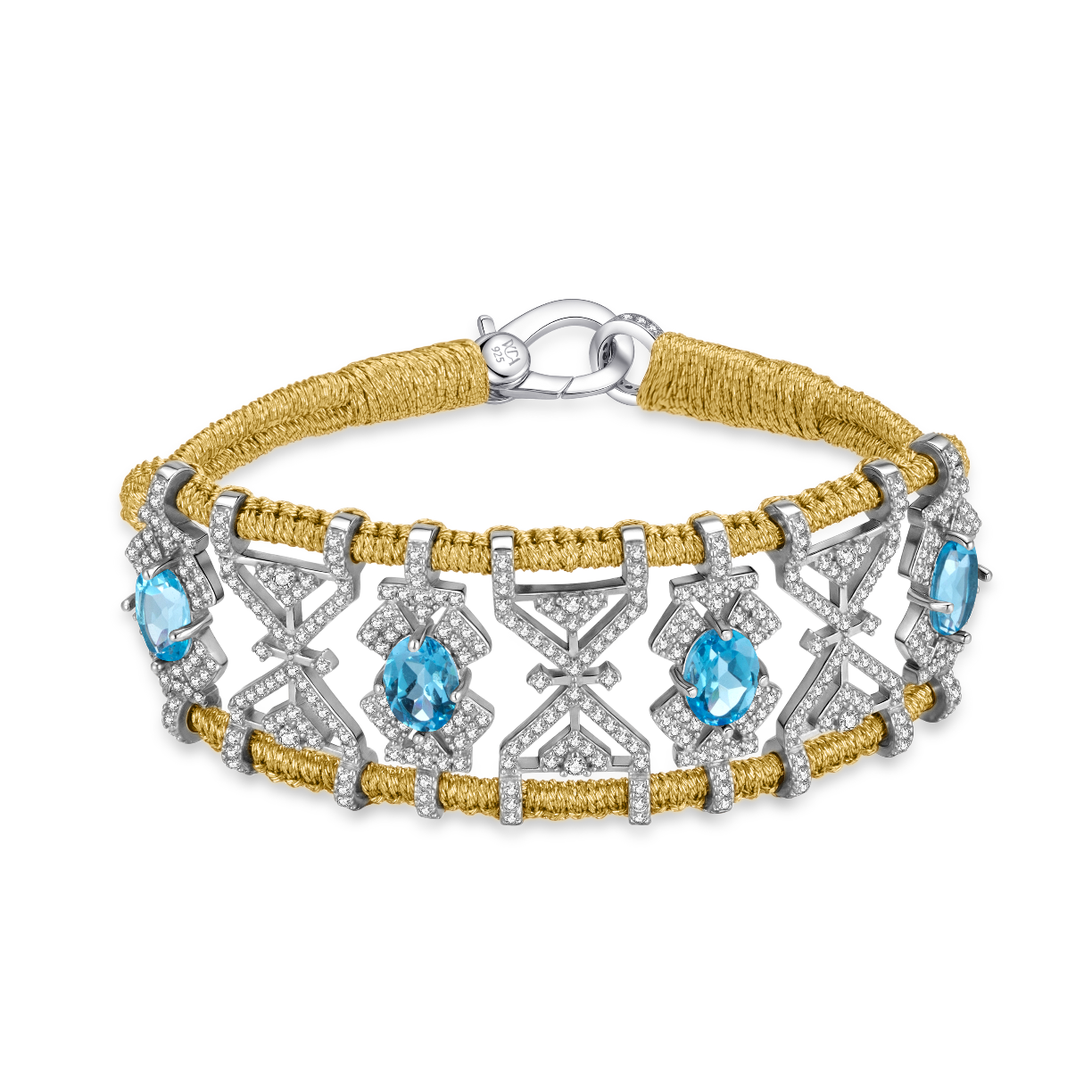 Bracelet Fortalezza gold - Topazes