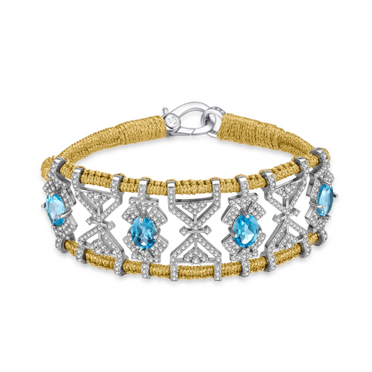 Bracelet Fortalezza gold - Topazes