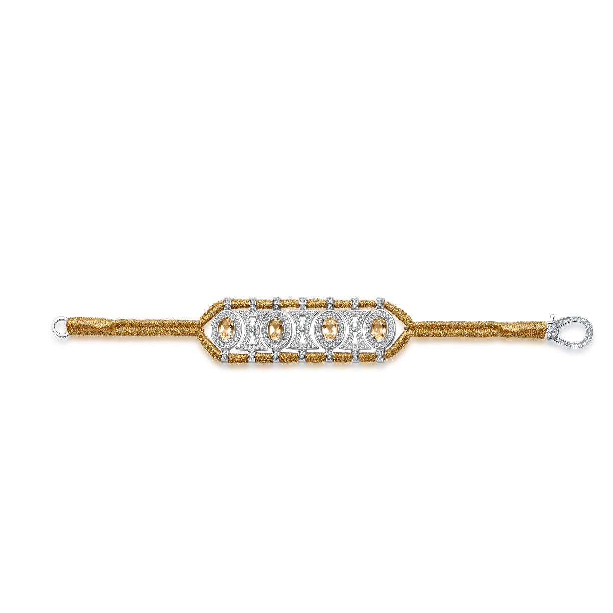 Olinda gold bracelet - Citrines