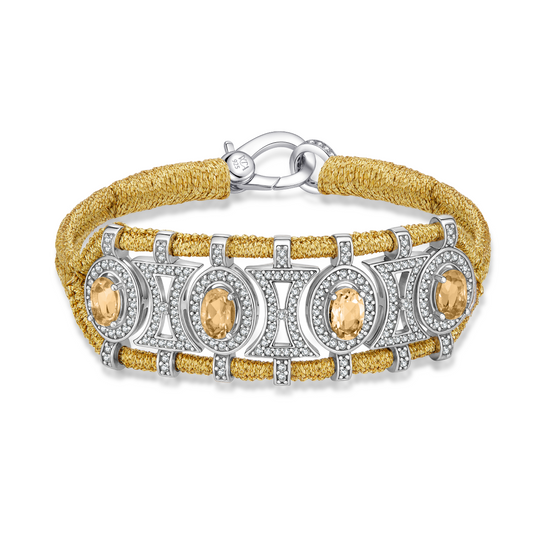Bracelet Olinda gold - Citrines