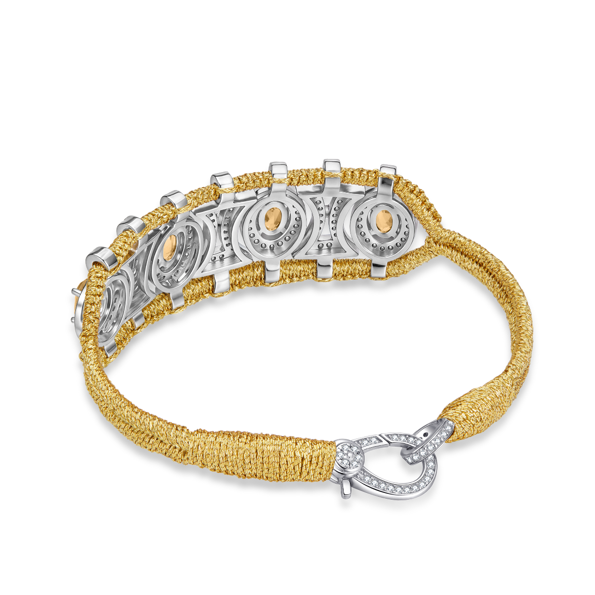 Olinda gold bracelet - Citrines