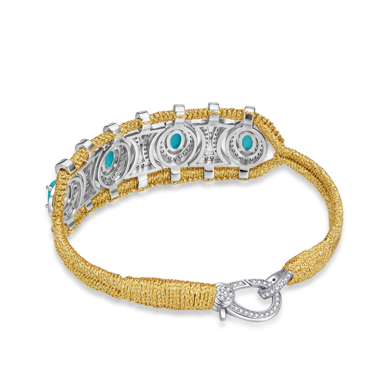 Olinda gold bracelet - Turquoises