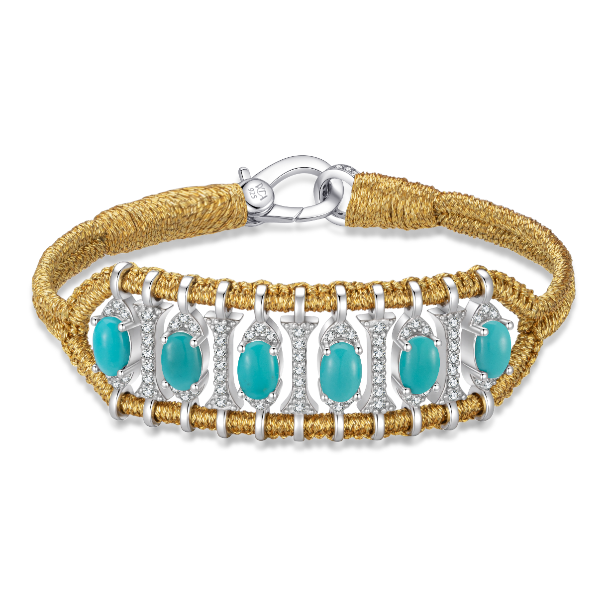 Bracelet Teresina Gold - Turquoises