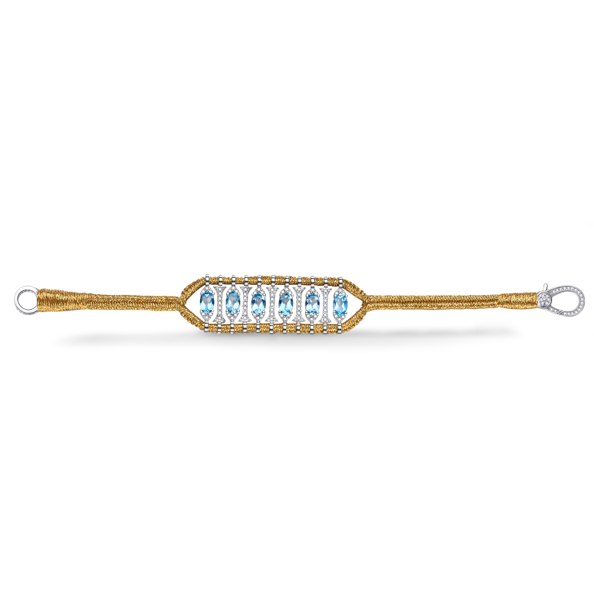 Teresina gold bracelet - Topaz