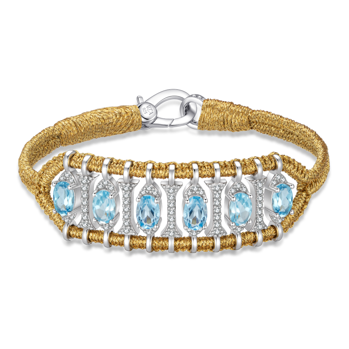 Teresina gold bracelet - Topaz