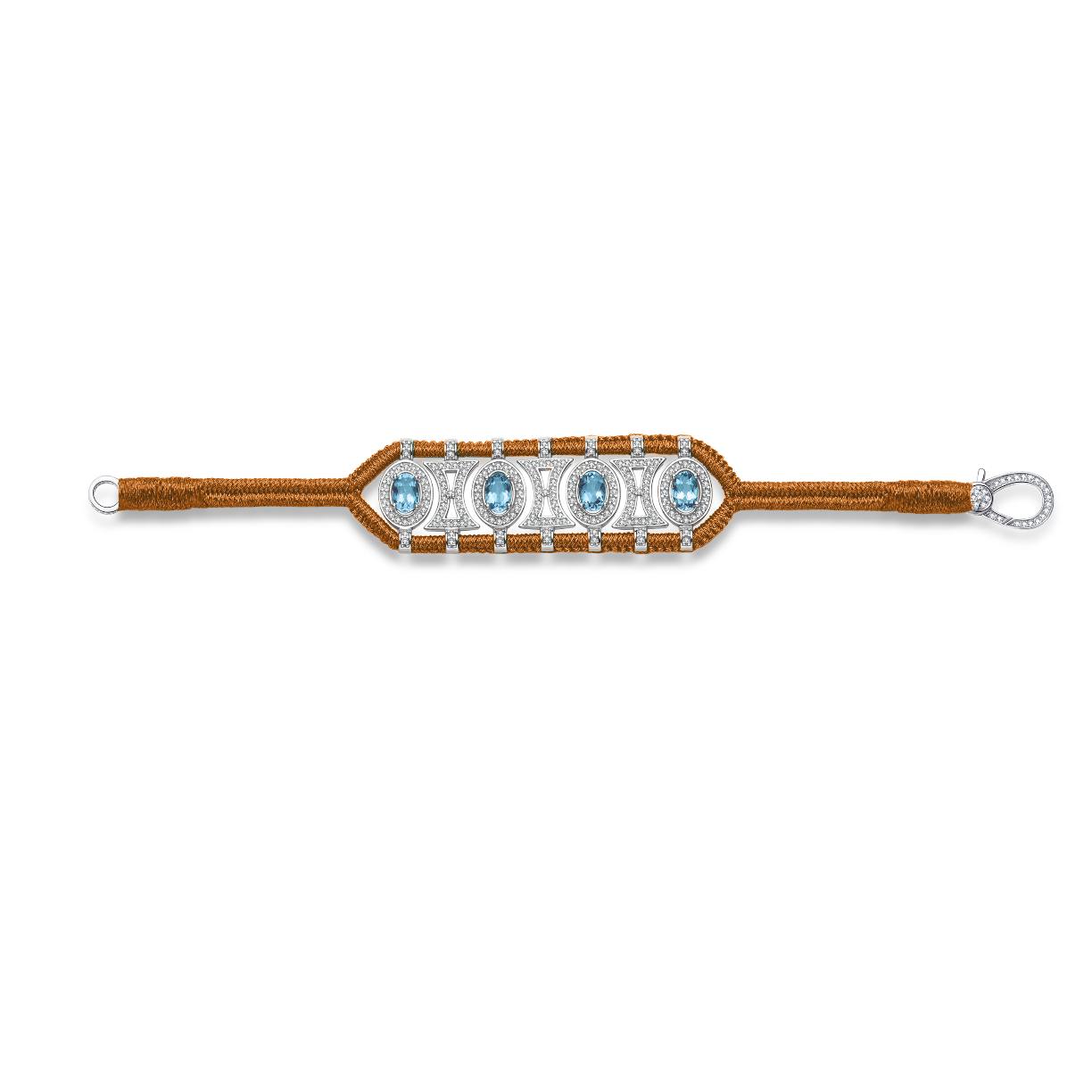 Olinda copper bracelet - Topazes