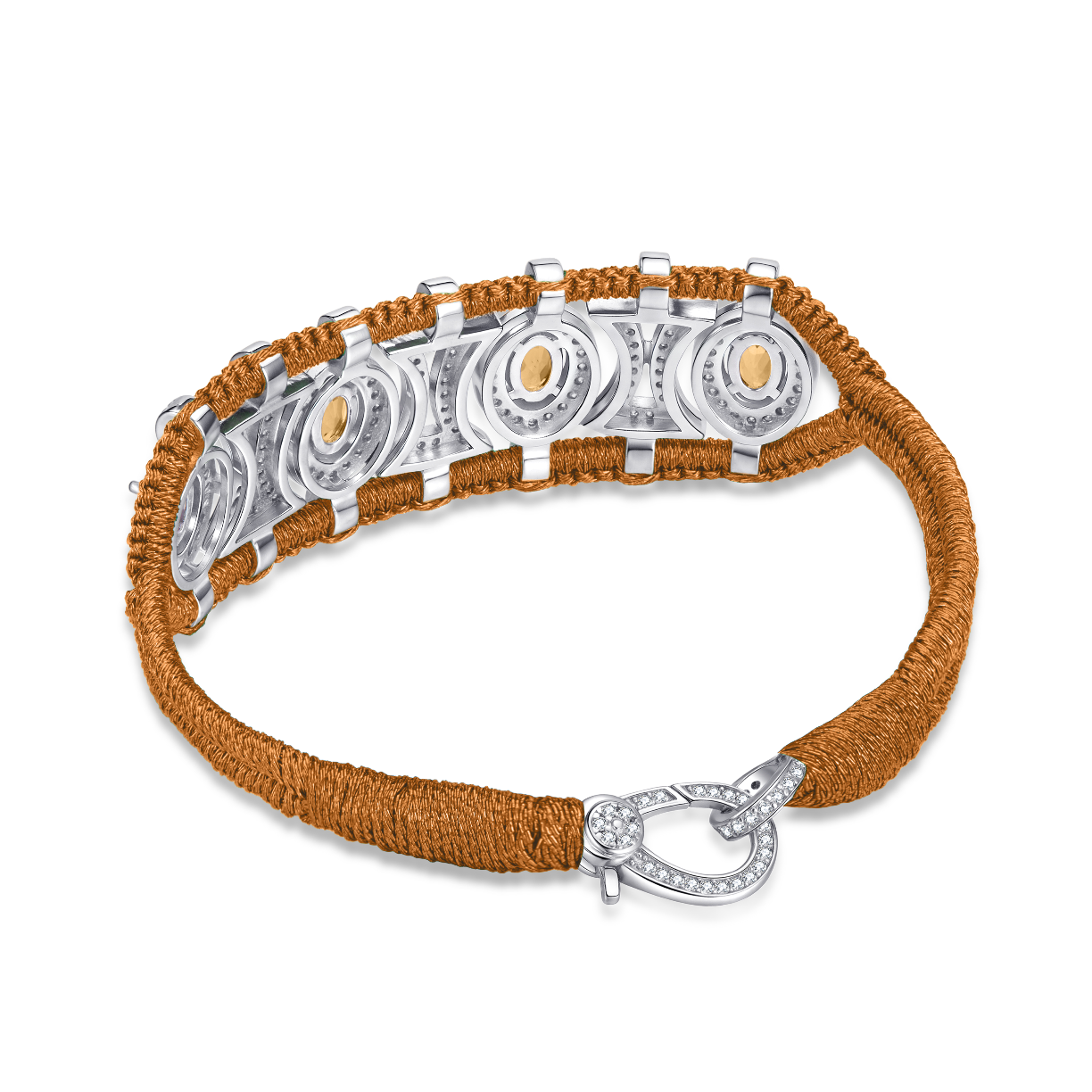Olinda copper bracelet - Citrines