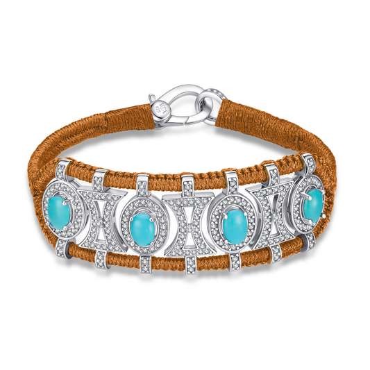 Bracelet Olinda copper - Turquoises