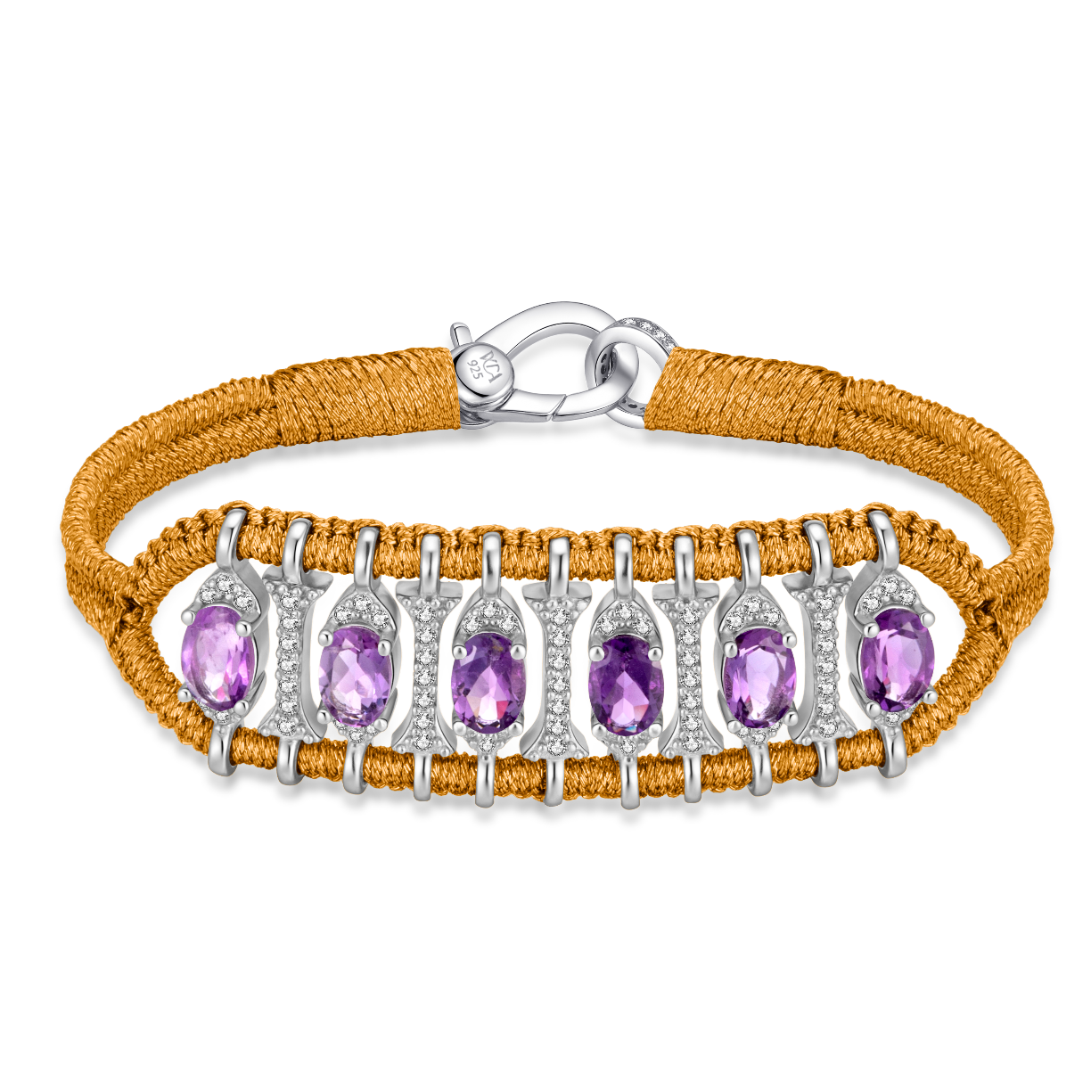 Bracelet Teresina Copper - améthystes