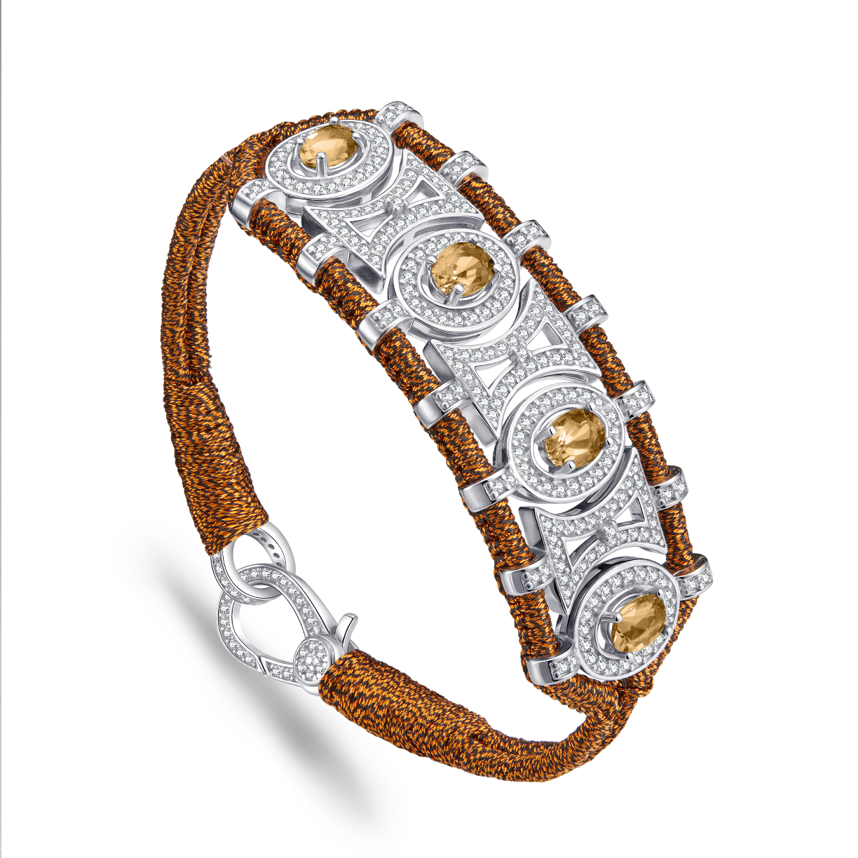 Bracelet Olinda rusty - Citrines