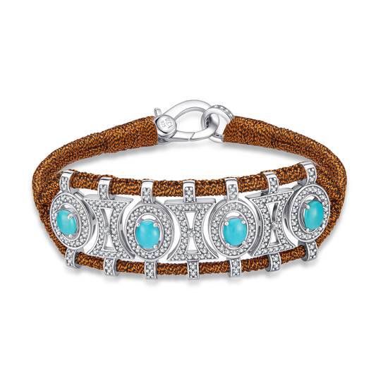 Bracelet Olinda Rusty - Turquoises