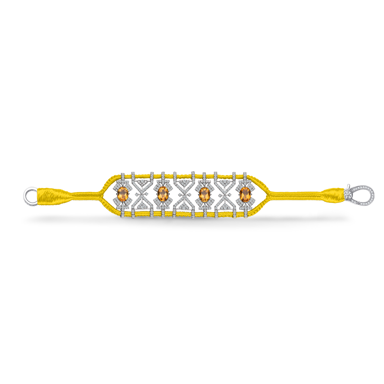 Bracelet Fortalezza Yellow - Citrines