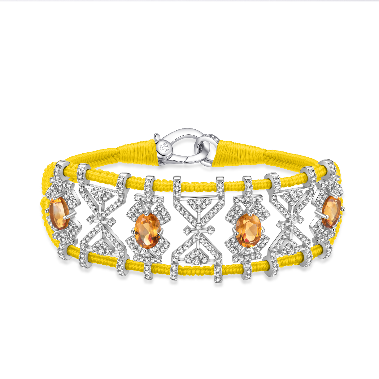 Bracelet Fortalezza Yellow - Citrines