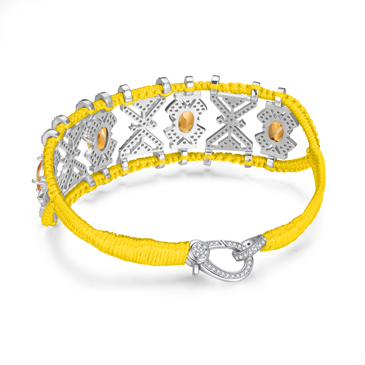 Bracelet Fortalezza Yellow - Citrines