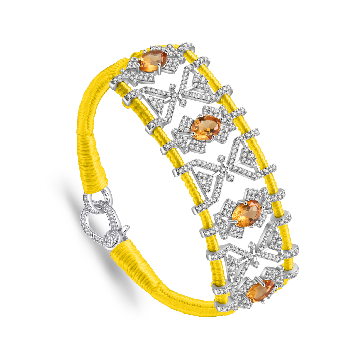 Bracelet Fortalezza Yellow - Citrines